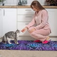 thumbnail image 3 of Purple and Blue Damask Pattern Kitchen Rugs Sets Of 2,Anti Fatigue Kitchen Mat Rugs Non Slip Washable,Decorative Kitchen Floor Mats for Kitchen,Sink,Laundry,17"x30"+17"x47", 3 of 7
