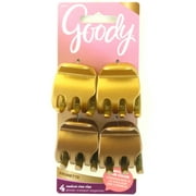 Goody Brunette Medium Claw Hair Clips - 4 Pcs.