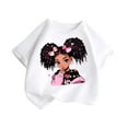thumbnail image 2 of Spazoro Toddler Girls T-shirts, Graphic Tee Summer Crewneck Casual Short Sleeve Tops White Size 3-12T, 2 of 3