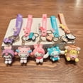 thumbnail image 3 of Colgante de coche de dibujos animados de Hello Kitty, colgante de mochila al aire libre, KeyChian, decoración para teléfono móvil, muñecas, Cinnamoroll, Kuromi, 3 of 4