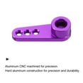 thumbnail image 3 of Aluminum Alloy 25T Steering Servo Single Arm Horn Purple for RC Car/Boat/Airplane Boat Accessories 2 Pcs, 3 of 6
