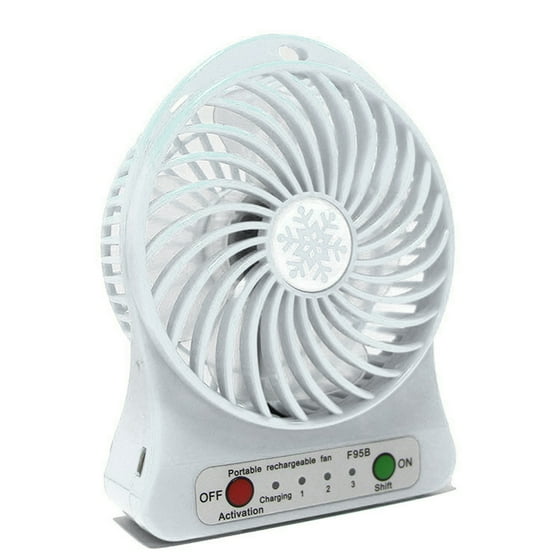 Led Light Fan Electric Air Cooler Mini Desk Usb Fashion Hobbies Personal 3 Speed Mode Flexible Ventilator Bed Office Portable Rotating