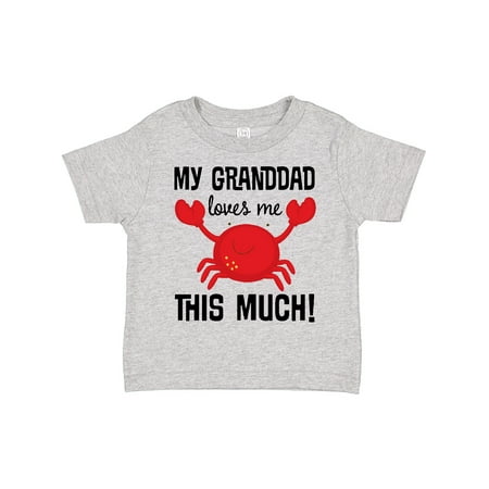 

Inktastic My Granddad Loves Me Grandson Crab Gift Toddler Boy Girl T-Shirt