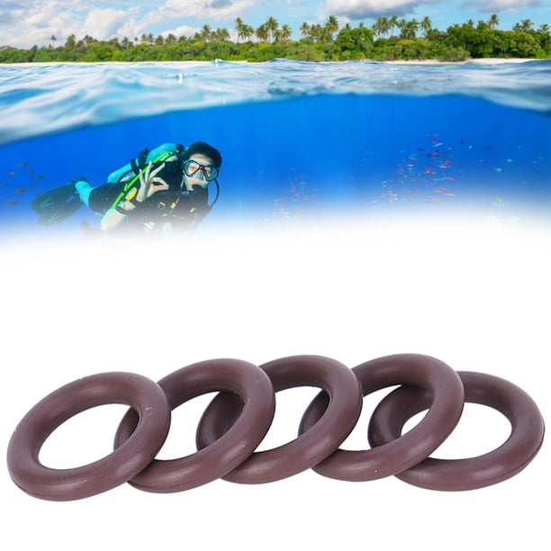Anillo O De Cilindro De Buceo, Anillo De Sellado De Cilindro De Buceo, Instrumento De Precisión Marrón De 5 Uds 10g Para Equipo De Seguridad Para Niños Adultos Al Aire Libre ANGGREK Otros