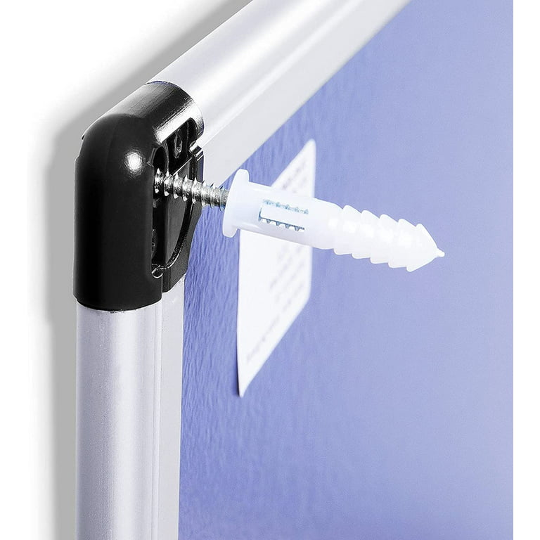 Basics Magnetic Dry Erase White Board, 36 x 24-Inch, Aluminum Frame,  Silver/White