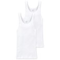 thumbnail image 1 of SCHIESSER Paquete de 2 camisetas de hombre - Chaqueta, Algodón Essentials, Double Rib, Blanco 6 (Gr. L), 1 of 3