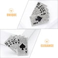 thumbnail image 2 of Shisuyan Playing Card Shape Brooch With Rhinestone Decor Unisex Breast Pin Lapel Pin Clothing Accessory, 2 of 8
