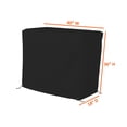 thumbnail image 2 of Bar Cart Cover 18 Oz Waterproof 100% Weather Resistant cart Cover with Air Pockets & Drawstring for Sung Fit (36"(H) x 40"(W) x 18"(D), Black), 2 of 6