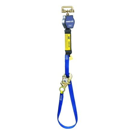 Self Retracting Web - DBI/SALA 9' Nano-Lok Tie-Back Self-Retracting Nylon Web Lifeline With WRAPABAX Gated Snap Hook And Quick Connection