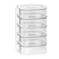 thumbnail image 2 of Funda aislante para platos de verduras, multifuncional, para sobras, para mesa de cocina, a prueba de polvo, 5 capas, 2 of 14