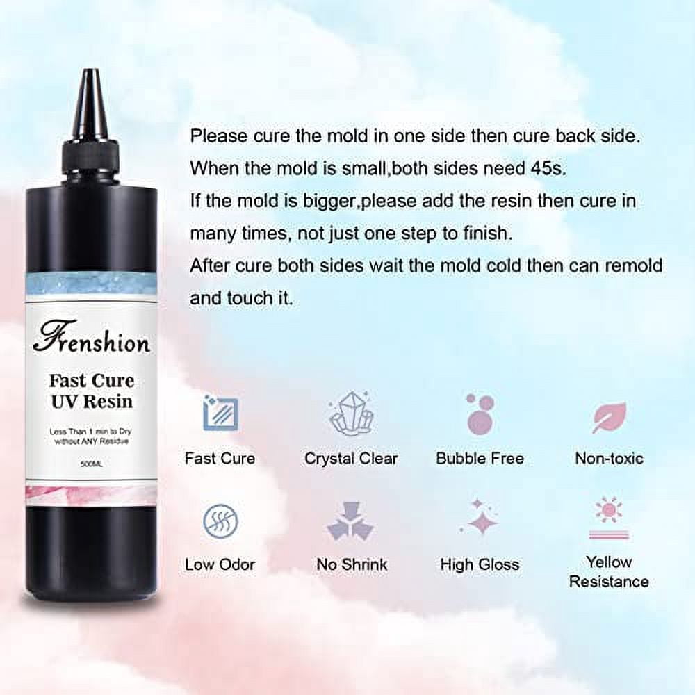2Pcs 100G Lastest UV Hard Resin,Fastest Curing, Zero Yellewing Super Transparency Resin, Ultraviolet Solar UV Resin for Jewelry Making Casting & Coating,Craft DIY