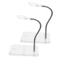 thumbnail image 6 of Raindrops Clear Plastic and Metal Action Figure Display Rack Adjustable 2 Pieces Organizer Stand for Collectibles, 6 of 8