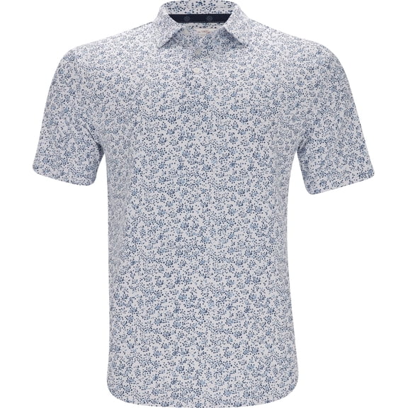 Ben Hogan Confetti Print Bright White Shirt Men XL