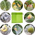 thumbnail image 3 of 100 bolsas de red de protección de frutas para árboles frutales, bolsas de barrera de malla de jardín para proteger las plantas de plagas, pájaros, ardillas, bolsa de malla de frutas con cor, 3 of 5