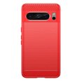 thumbnail image 4 of For Samsung Galaxy S24 5G Hybrid Texture Brushed Metal Soft TPU Sillicone Flexible Rubber Slim Fit Rugged Shockproof Phone Case Cover by Xpression - Red, 4 of 10