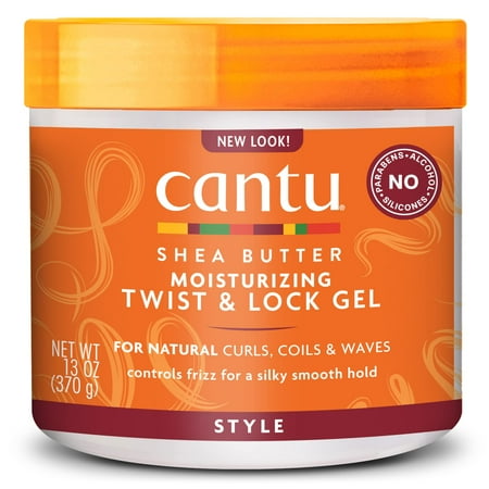 Cantu Moisturizing Twist & Lock Gel with Shea Butter for Natural Hair 13 oz (Packaging May Vary)