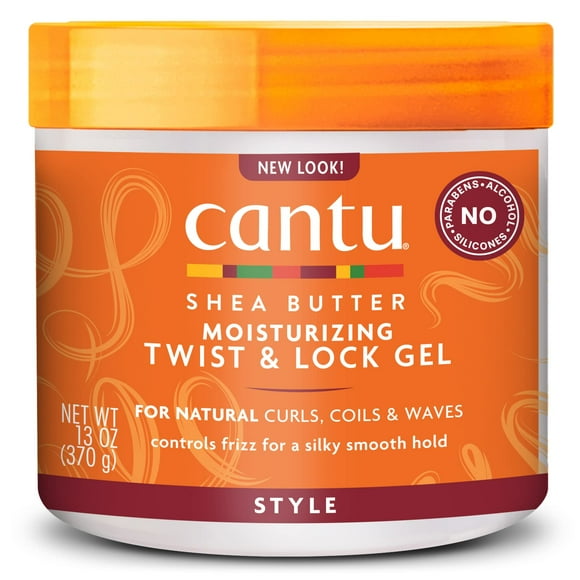 Cantu Gel Hydratant Twist & Lock avec Beurre de Karité pour Cheveux Naturels, 13 oz (l'Emballage Peut Varier)