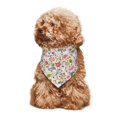 thumbnail image 4 of Naloa Bunny Floral Dog Bandanas 1PC Washable Triangle Dog Scarfs Premium Durable Fabric, for Small Medium Large Dogs and Cats, 4 of 6