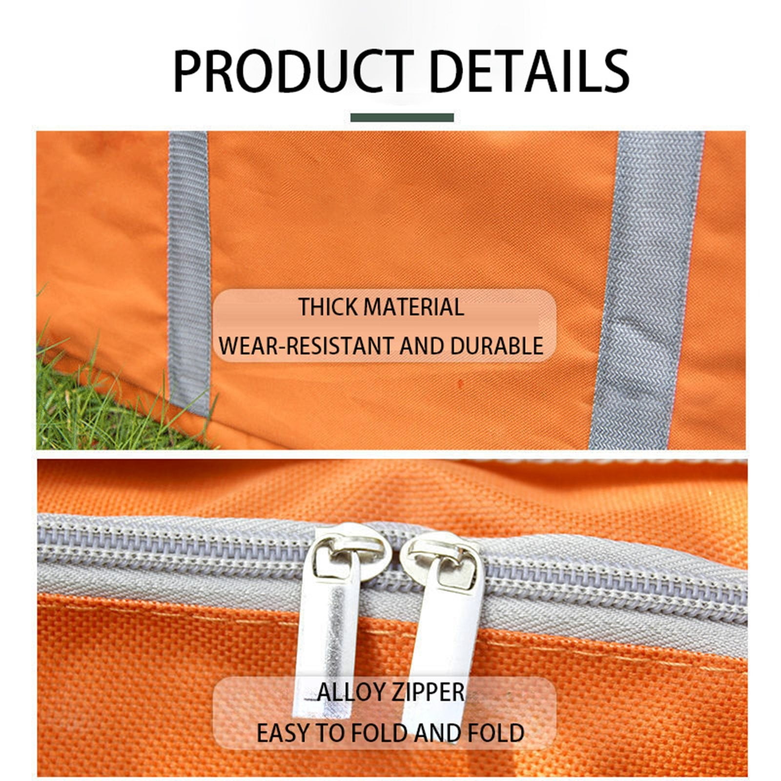 Portable BBQ Tool Storage Bag,24” Foldable Weekender Bag, Lightweight Travel Bag for Overnight Camping, Storage, Water Resistant Duffel Holdall Bag for Camping Picnic Trip