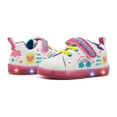 thumbnail image 1 of Tenis Luces Niña Bubble Gummers Estrellas Color Blanco 14-19 fucsia 15, 1 of 6