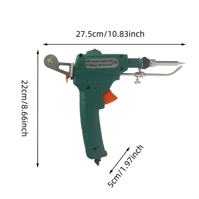 JJKBVCLO Handheld Soldering Kit External & Internal Heating Manual Feed Solder
