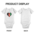 thumbnail image 3 of Afghanistan Flag Heart Love Cute Baby Bodysuit Boy Girl Clothes, 3 of 5