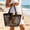 Black, variant on Mesh Beach Bag Portable Shopping Bag Storage Bag One Shoulder Portable Mesh Bag Folding Bag Travel Storage Bag for Summer Vacation Beach Swimming Shopping Medium Gift Present