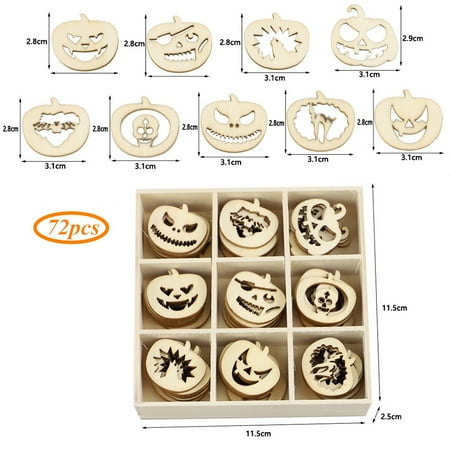 

Wooden Halloween Ornaments Hollow Hanging Pendant for Home Art Crafts