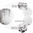 thumbnail image 7 of Shower Curtains Eucalyptus Leaves Bath Curtain Gray Leaf Waterproof Bathroom Shower Curtain Set with Hooks Decoration 36 x 72 Inches, 7 of 7