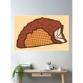 thumbnail image 2 of Choco Taco Poster Wall Art, Modern Wall Decor For Living Room Bedroom, 8x12 UNFRAMED, 2 of 3