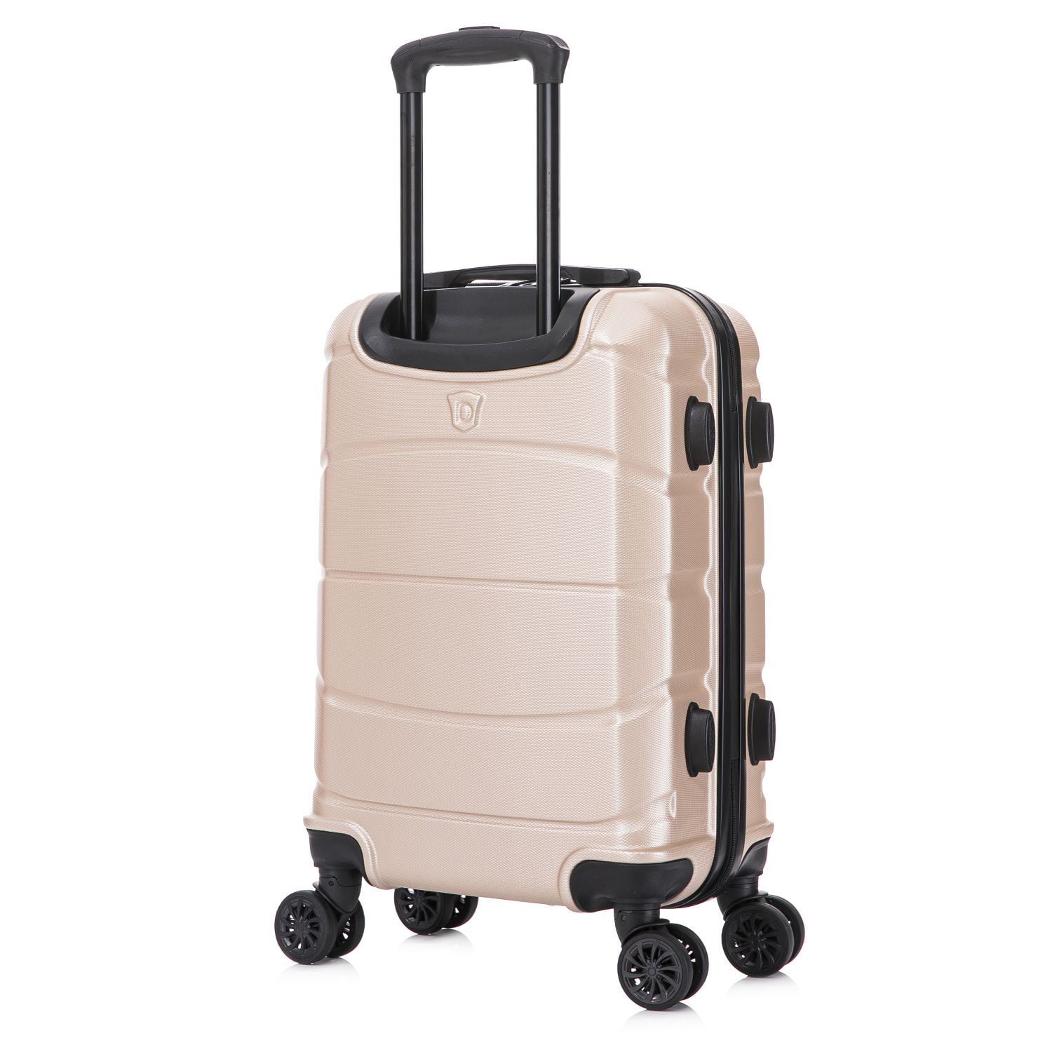 DUKAP SENSE 20" Hardside Lightweight Carry On Luggage with Spinner Wheels, Handle and Trolley, Champagne