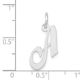 thumbnail image 3 of Finest Gold 14K White Gold Small Fancy Script Letter A Initial Charm, 3 of 3