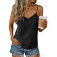 thumbnail image 7 of GUACER Womens Cami Tops V-Neck Breathable Cotton Linen Camisole Sleeveless Relaxed Fit Blouse Summer Vacation Boho Tank Top, 7 of 7