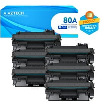 80A CF280A | 80X CF280X Compatible Toner Cartridge Replacement for HP 80A CF280A 80X CF280X Laserjet Pro 400 M401A M401D M401N M401DNE MFP M425DN Printer Ink (Black, 6-Pack)