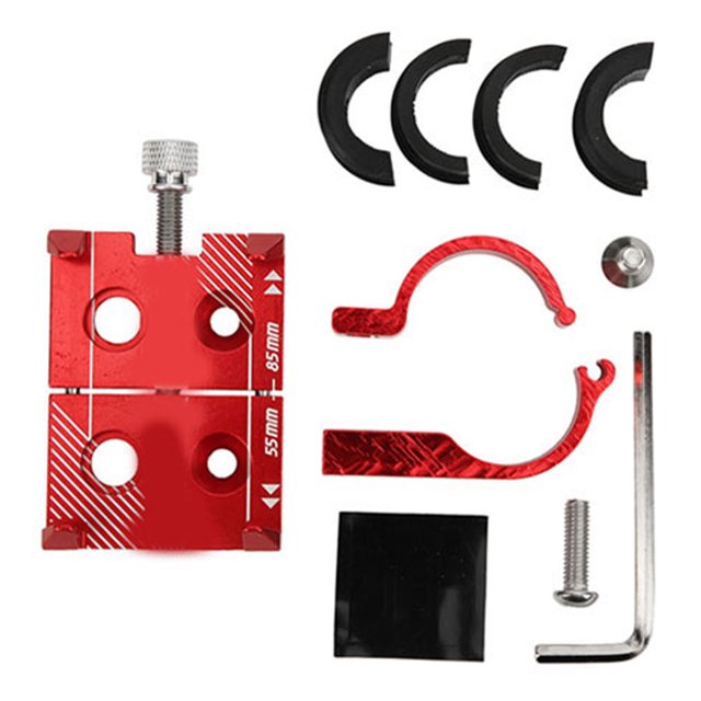 Soporte de manillar de bicicleta de aleación de aluminio para navegador de teléfonos inteligentes Soporte de teléfono para ciclismo rojo