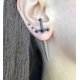 thumbnail image 2 of Pendientes de espada gótica Kinitial, chaqueta de orejas de cristal punk genial vintage, pendientes de daga gótica, regalo de joyería para mujeres, 2 of 5