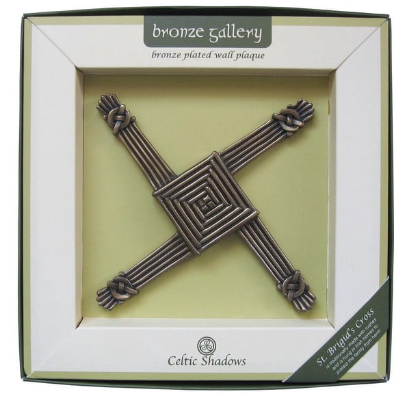 Bronze Plated Wall Plaque With St Brigid's Cross Design by Royal Tara