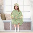 thumbnail image 7 of joogoo Wearable Blanket Hoodie for Kids Cute Chicken in Farm Flannel Oversized Sweatshirt 3-14 Years L, 7 of 7