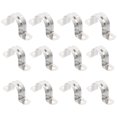 thumbnail image 4 of 36pcs Stainless Steel Plumbing Pipe Saddle Clips U Shaped Saddle Clamps, 4 of 7