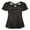 Black, variant on Women's Short Sleeve Yoga Activewear Cross Back Running Shirts Top
