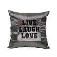 thumbnail image 2 of LIVE LAUGH LOVE Sequin Throw Pillow 17x17 Inch, Decorative Fun Mermaid Reversible Style with Comfortable Fill For Living Room, Couch, Bedroom, 2 of 4
