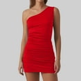 thumbnail image 2 of Vestido falda hip de color liso para mujer - Corte ajustado sin mangas, sexy para ocasiones informales de verano - Tallas S-XL, 2 of 5