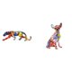 thumbnail image 1 of Escultura de perro caminando, adorno, figura decorativa, estatua, figura de resina, animal hecho a mano, decoración de graffiti, diseño único, adecuad, 1 of 8