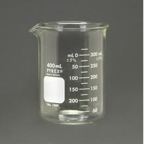 Pyrex Glass Griffin Beaker, Low Form, Measuring, 400 Ml