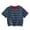 Blue, variant on Summer Boys T Shirts Striped Raglan Sleeve Round Neck Casual Tee for 2-14 Years Lightweight Breathable Cotton