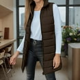 thumbnail image 3 of Women Vests Puffer Vest Zipper Sleeveless Lightweight Vests Womens Winter Vest Womens Trendy Clothes, 3 of 6