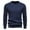 Navy, variant on ZCFZJW Men's Pullover Sweater Lightweight Fall Crewneck Cable Knit Long Sleeve Sweater Classic Soft Knitted Sweaters with Ribbing Edge Navy L