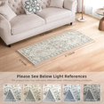 thumbnail image 2 of Boho Vintage Round Rug ft- Faux Wool Dreely Washable Area Rug Small Distressed Throw Rugs Floor Carpet for Door Mat Entryway Bedrooms Laundry (Round - ; Diameter Border ), 2 of 7