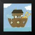 thumbnail image 2 of Vess, June Erica 12x12 Black Modern Framed Museum Art Print Titled - Noahs Ark I, 2 of 5