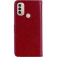 thumbnail image 7 of Case for Motorola Moto E40 with Credit Cards Pocket, Glitter Bling Diamond PU Leather Wallet Phone Case Flip Cover for Moto E30/E40      Red, 7 of 7